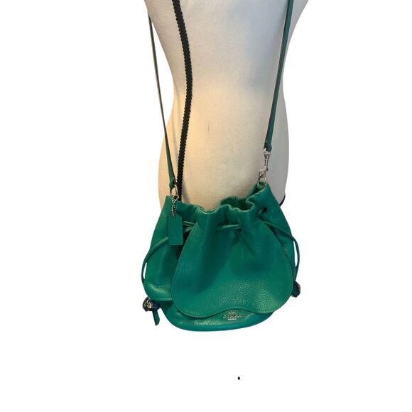 Coach Petal Leather Bucket Bag - Picture 7 of 14